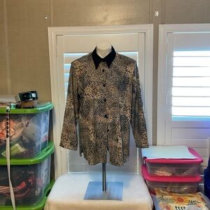 Marshall Rousso Black and White Abstract Shirt